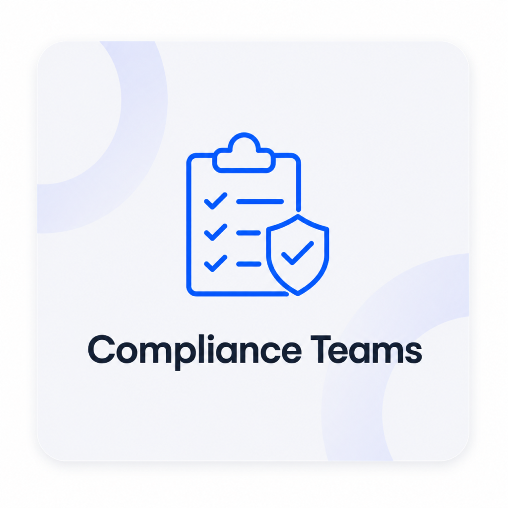 Compliance teams